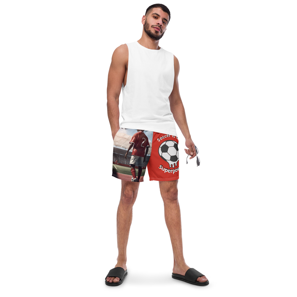 Dribble Like a Boss Soccer Swim Trunks