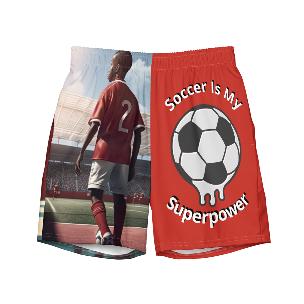 Dribble Like a Boss Soccer Swim Trunks