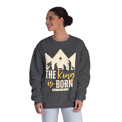 The King Is Born Christmas Tee Shirt (Matthew 2:11)  Holiday Apparel