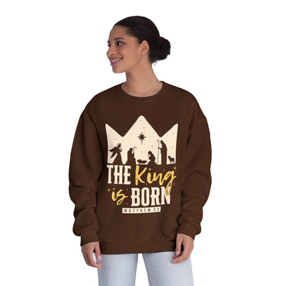 The King Is Born Christmas Tee Shirt (Matthew 2:11)  Holiday Apparel