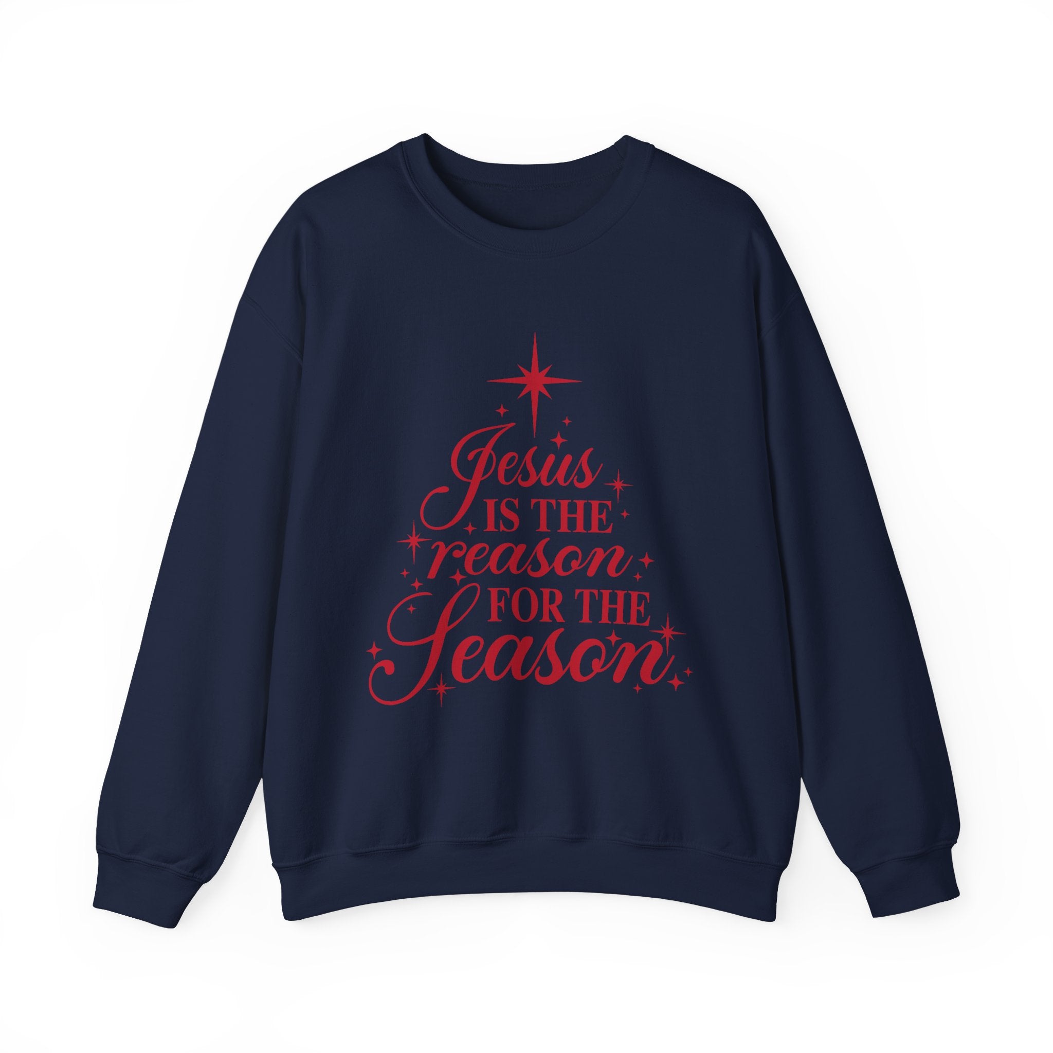 Christmas Sweatshirt — "Jesus Is the Reason for the Season" Crewneck