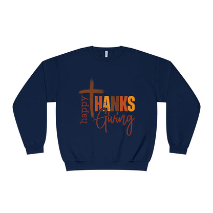 Thanksgiving Crewneck Sweatshirt Happy ThanksGiving Fall Graphic Shirt