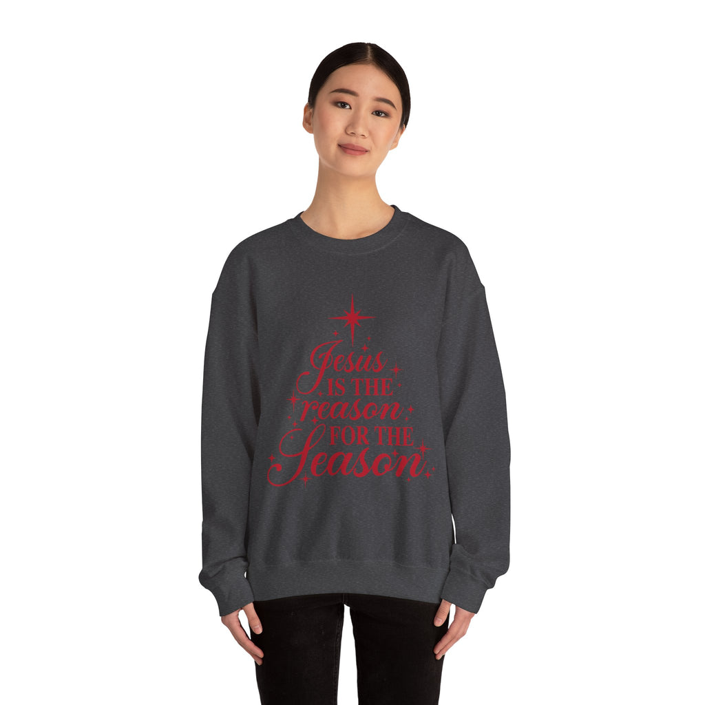 Christmas Sweatshirt — "Jesus Is the Reason for the Season" Crewneck