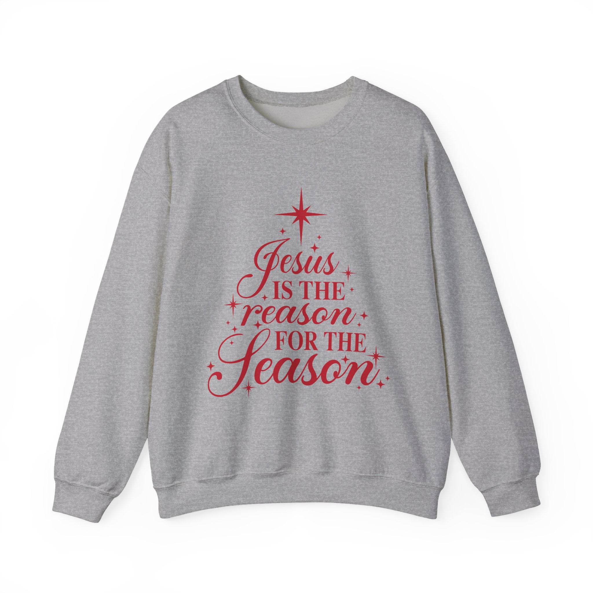 Christmas Sweatshirt — "Jesus Is the Reason for the Season" Crewneck