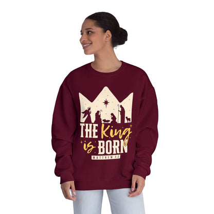 The King Is Born Christmas Tee Shirt (Matthew 2:11)  Holiday Apparel
