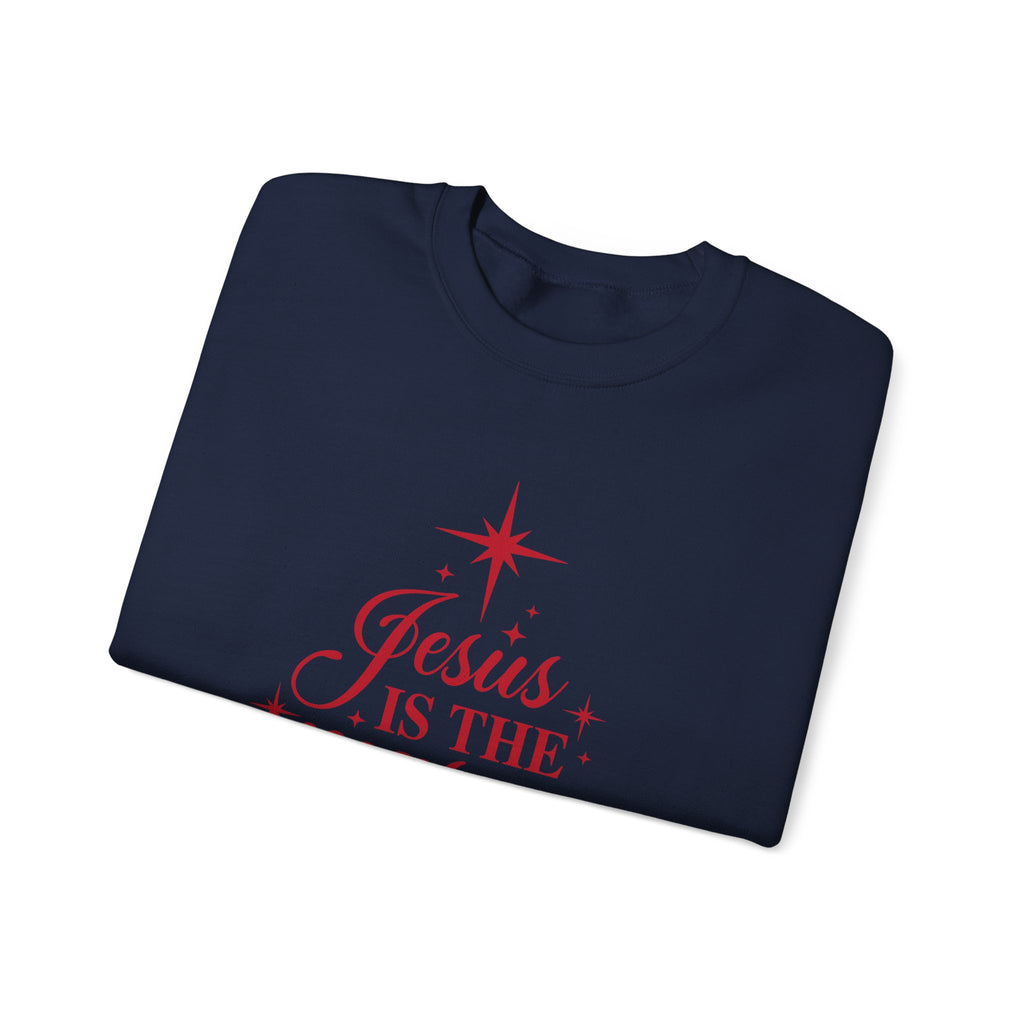 Christmas Sweatshirt — "Jesus Is the Reason for the Season" Crewneck