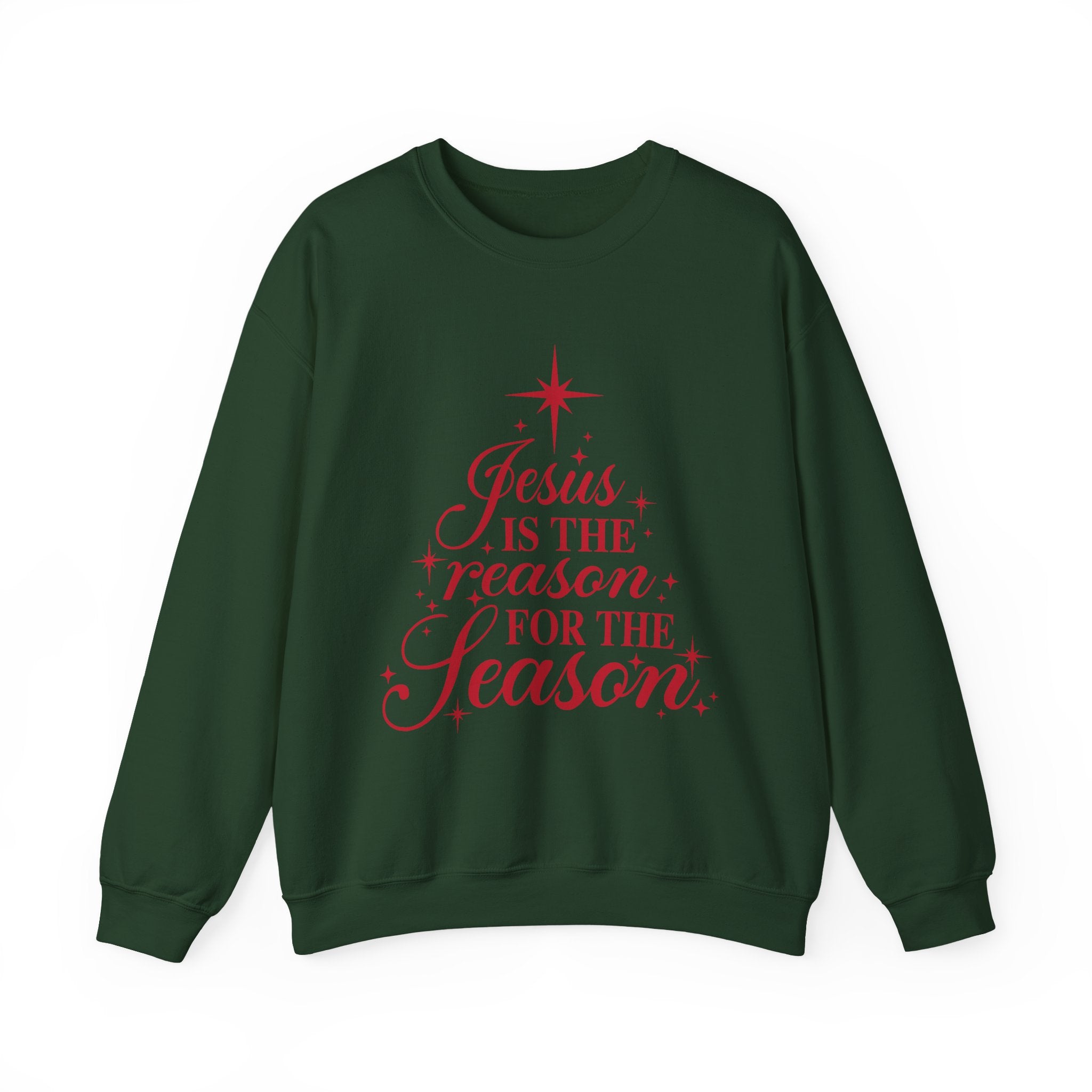 Christmas Sweatshirt — "Jesus Is the Reason for the Season" Crewneck