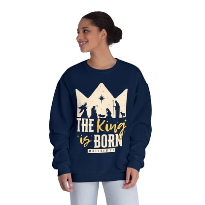 The King Is Born Christmas Tee Shirt (Matthew 2:11)  Holiday Apparel