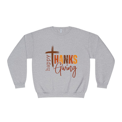 Thanksgiving Crewneck Sweatshirt Happy ThanksGiving Fall Graphic Shirt
