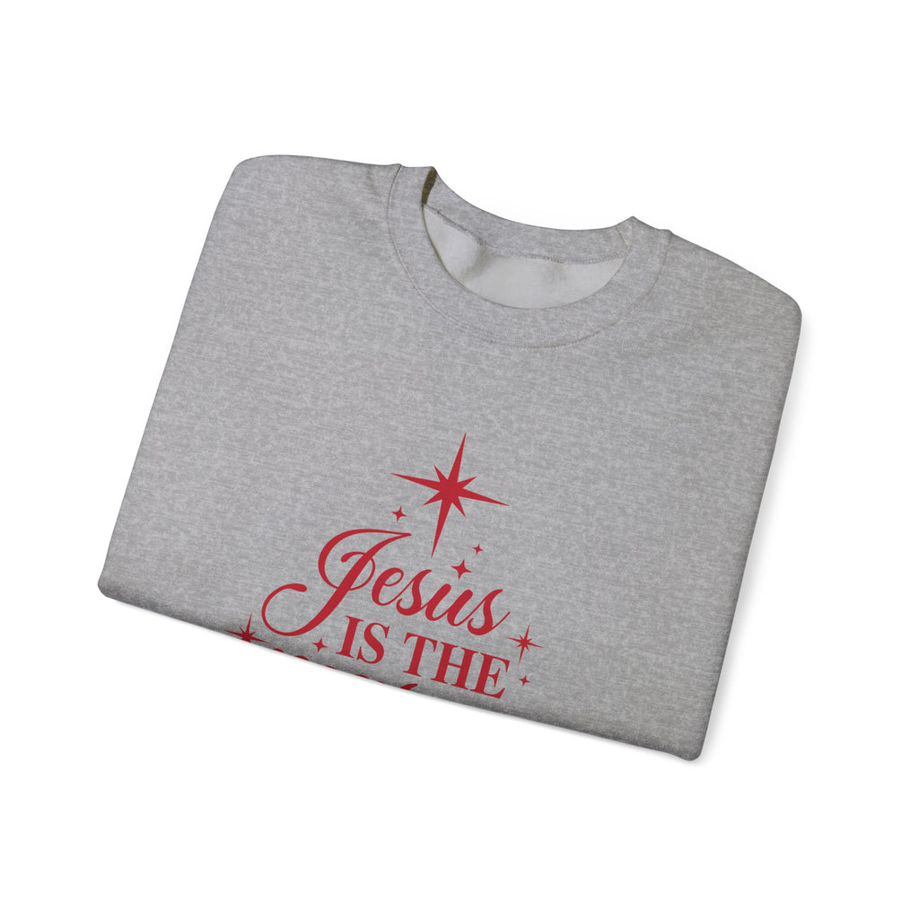 Christmas Sweatshirt — "Jesus Is the Reason for the Season" Crewneck