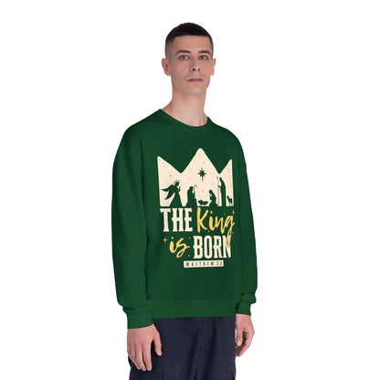 The King Is Born Christmas Tee Shirt (Matthew 2:11)  Holiday Apparel