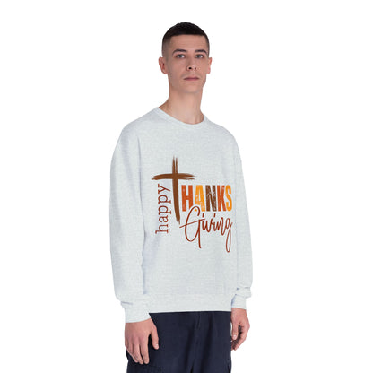 Thanksgiving Crewneck Sweatshirt Happy ThanksGiving Fall Graphic Shirt