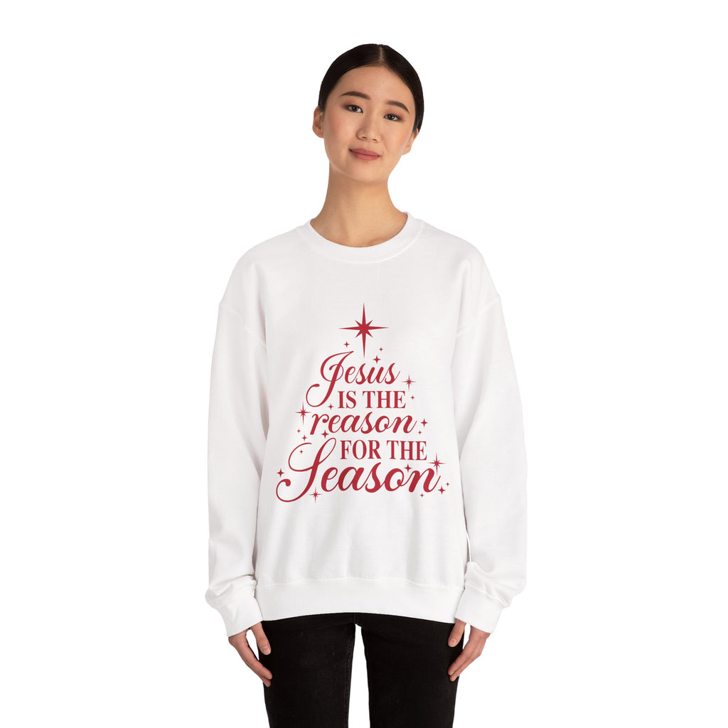 Christmas Sweatshirt — "Jesus Is the Reason for the Season" Crewneck