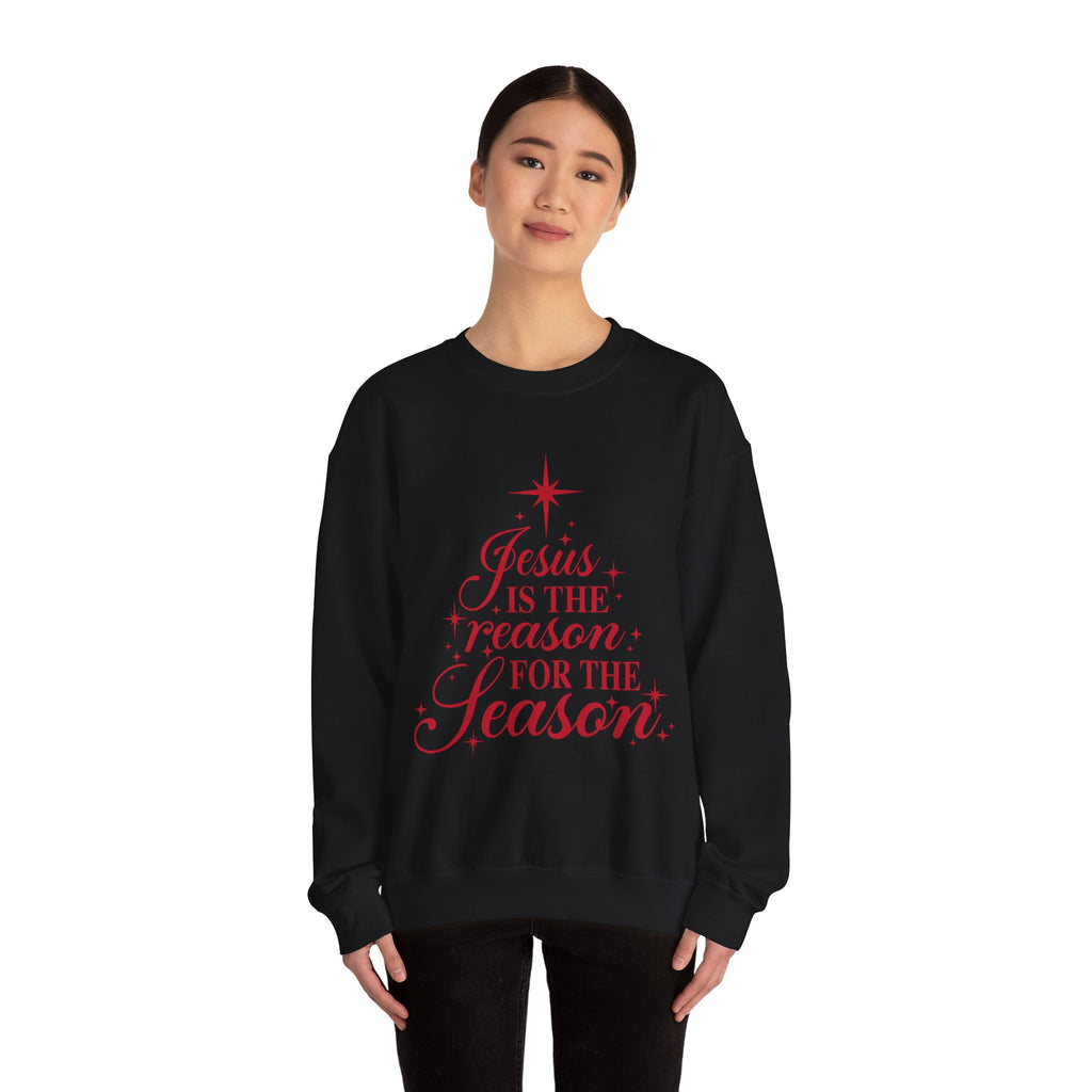 Christmas Sweatshirt — "Jesus Is the Reason for the Season" Crewneck