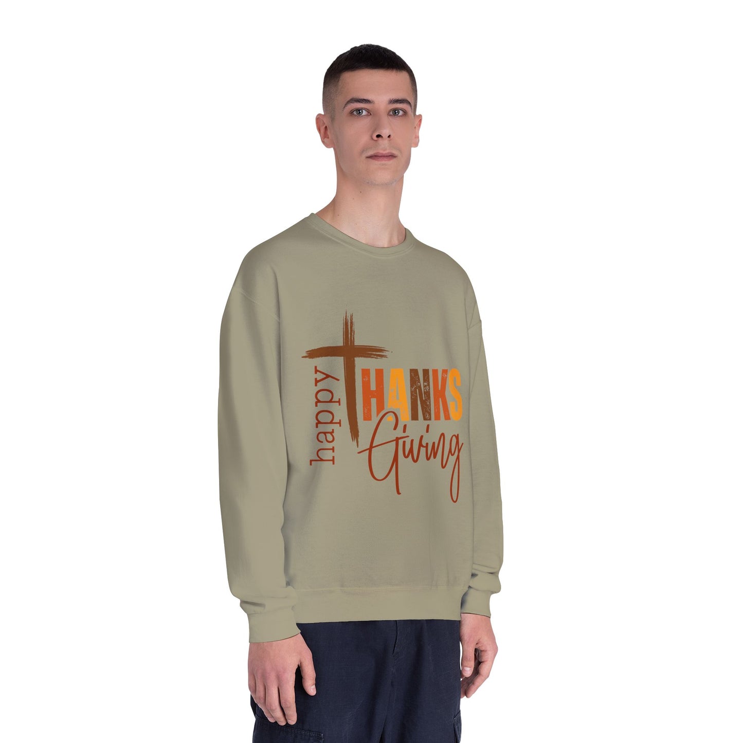Thanksgiving Crewneck Sweatshirt Happy ThanksGiving Fall Graphic Shirt