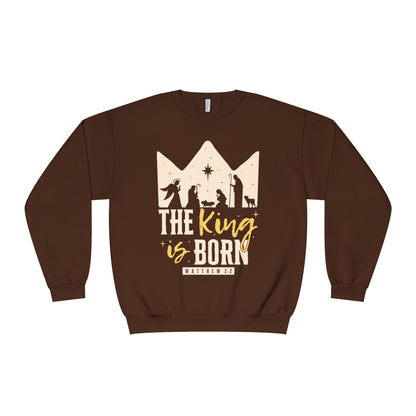 The King Is Born Christmas Tee Shirt (Matthew 2:11)  Holiday Apparel