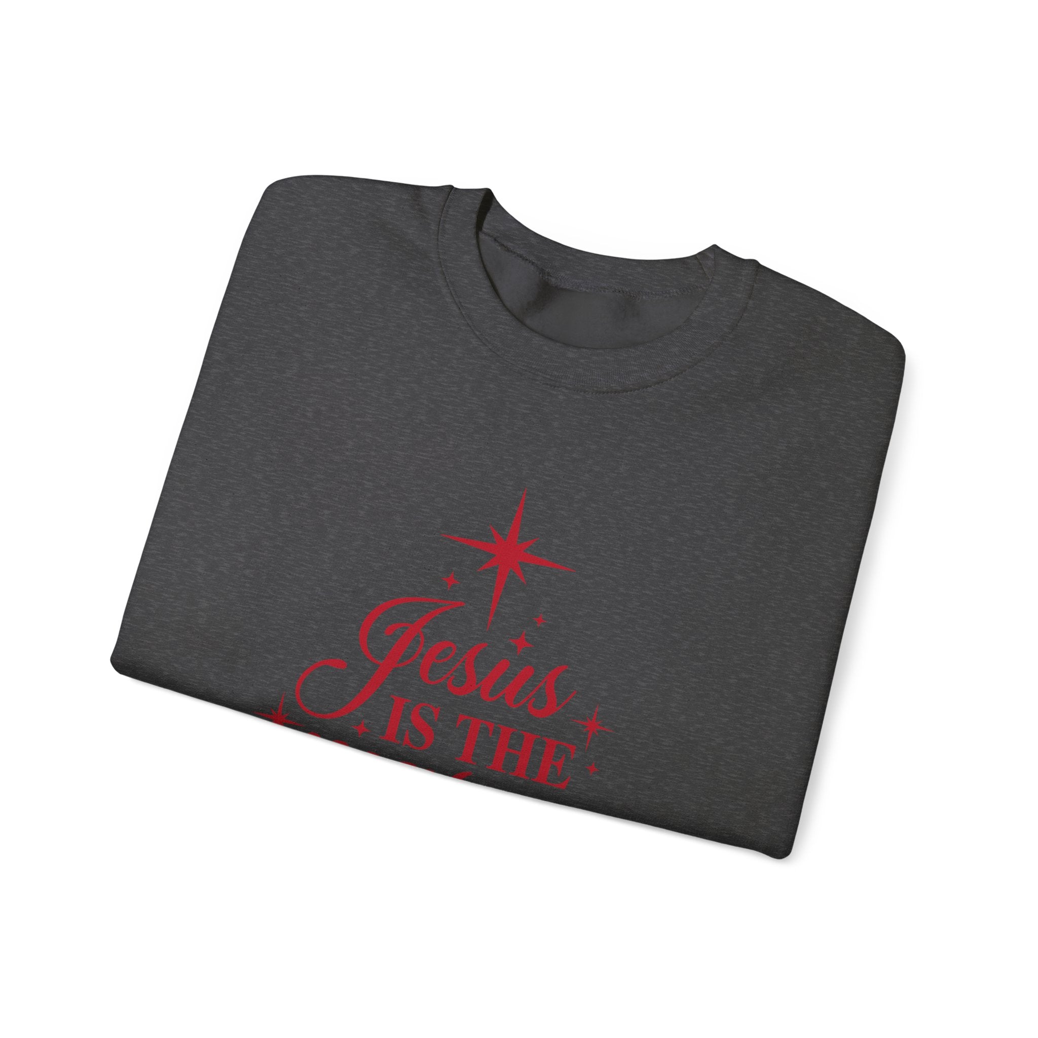 Christmas Sweatshirt — "Jesus Is the Reason for the Season" Crewneck