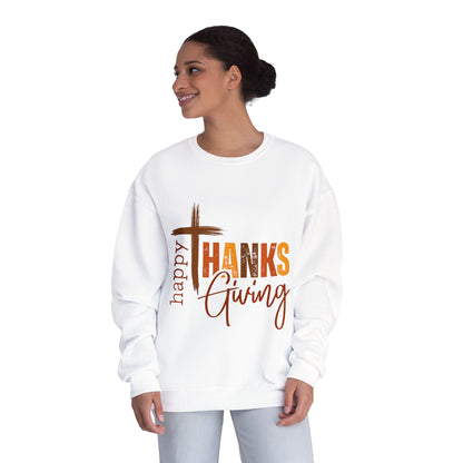 Thanksgiving Crewneck Sweatshirt Happy ThanksGiving Fall Graphic Shirt
