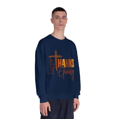 Thanksgiving Crewneck Sweatshirt Happy ThanksGiving Fall Graphic Shirt