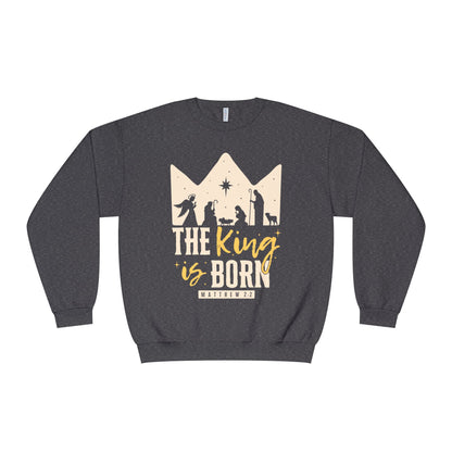The King Is Born Christmas Tee Shirt (Matthew 2:11)  Holiday Apparel