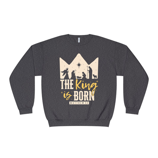 The King Is Born Christmas Tee Shirt (Matthew 2:11)  Holiday Apparel
