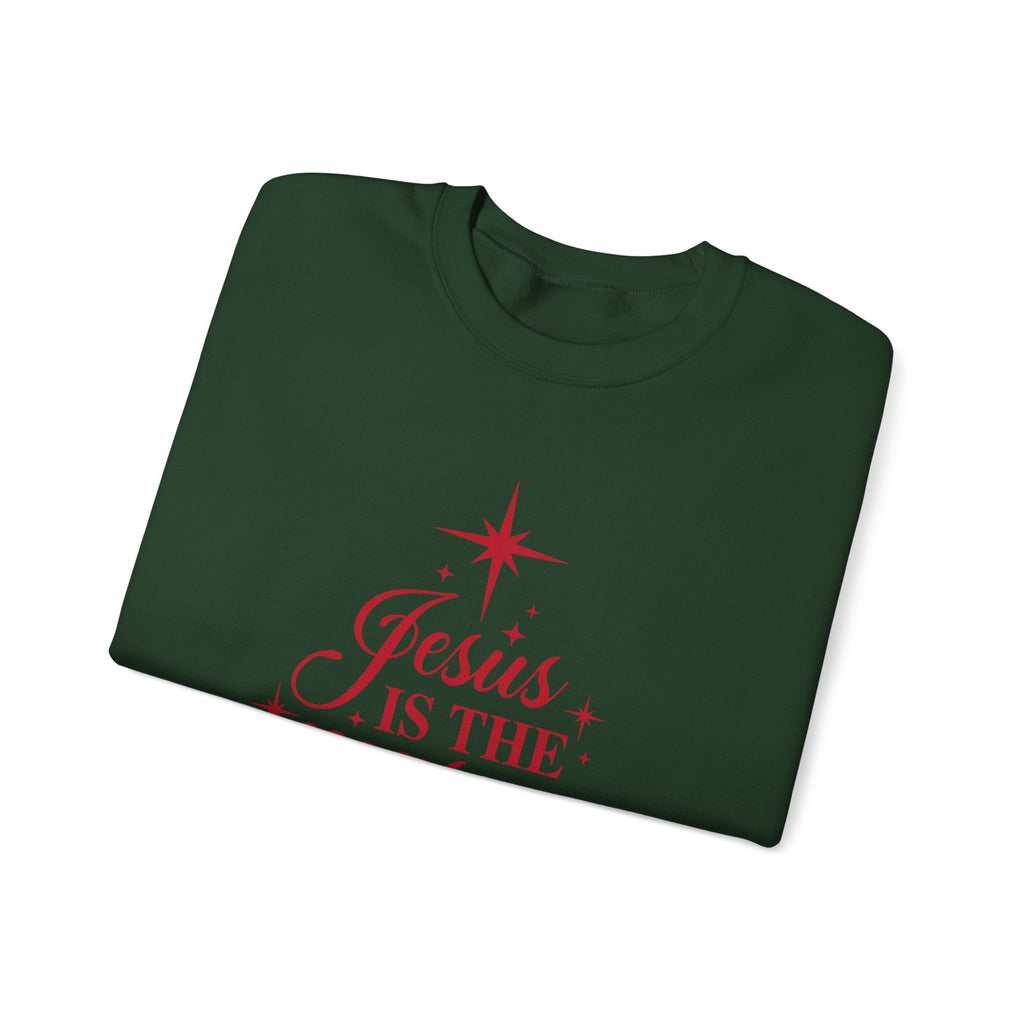 Christmas Sweatshirt — "Jesus Is the Reason for the Season" Crewneck