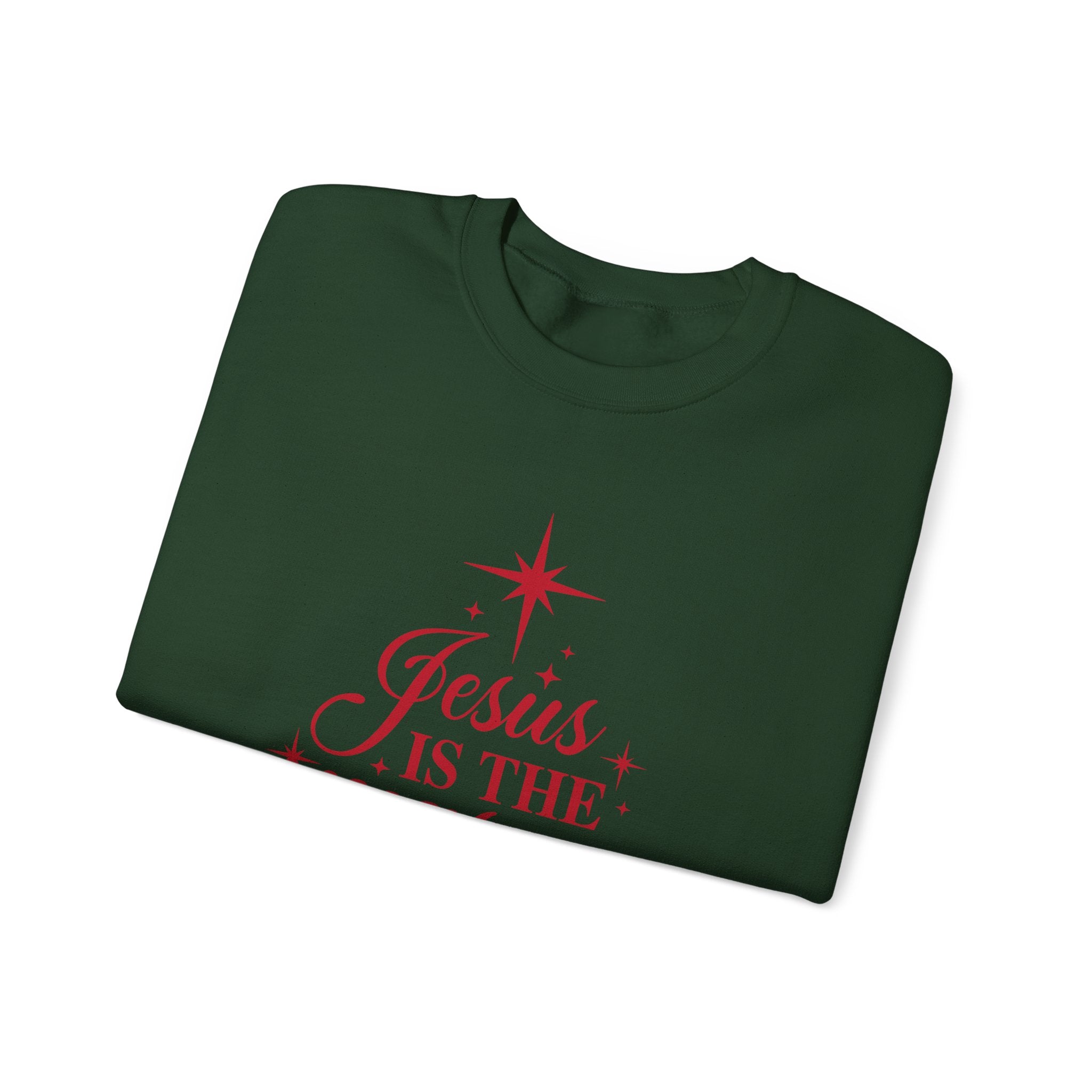 Christmas Sweatshirt — "Jesus Is the Reason for the Season" Crewneck