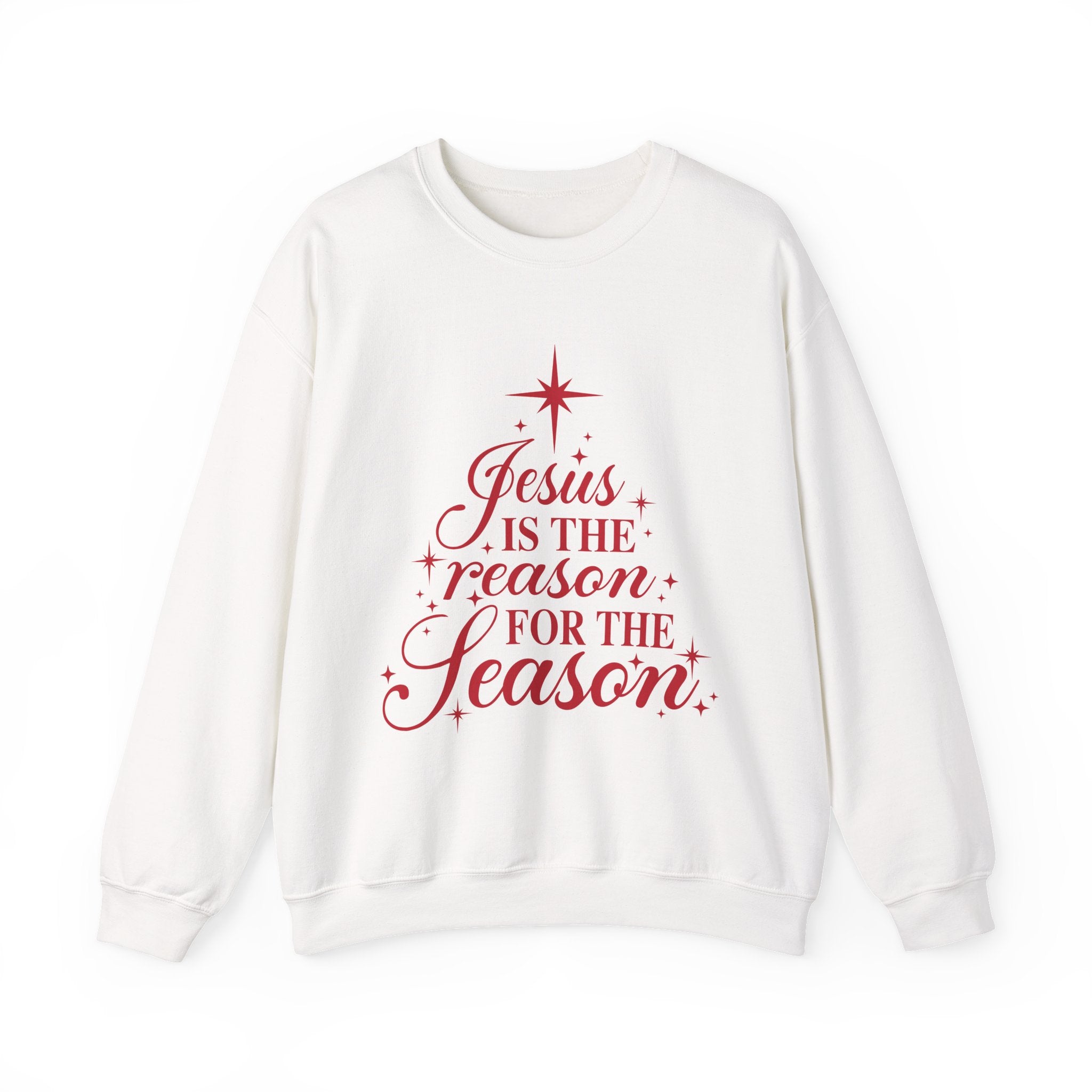 Christmas Sweatshirt — "Jesus Is the Reason for the Season" Crewneck