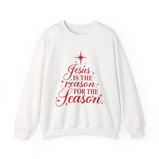 Christmas Sweatshirt — "Jesus Is the Reason for the Season" Crewneck