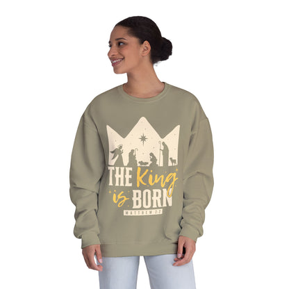 The King Is Born Christmas Tee Shirt (Matthew 2:11)  Holiday Apparel