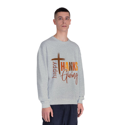 Thanksgiving Crewneck Sweatshirt Happy ThanksGiving Fall Graphic Shirt