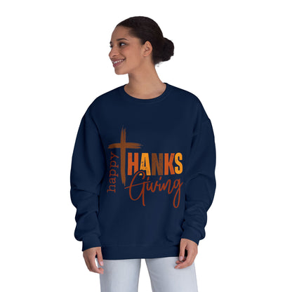 Thanksgiving Crewneck Sweatshirt Happy ThanksGiving Fall Graphic Shirt