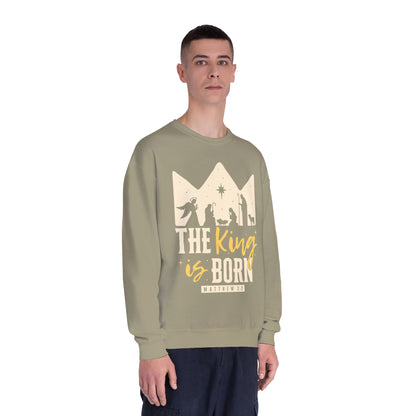 The King Is Born Christmas Tee Shirt (Matthew 2:11)  Holiday Apparel