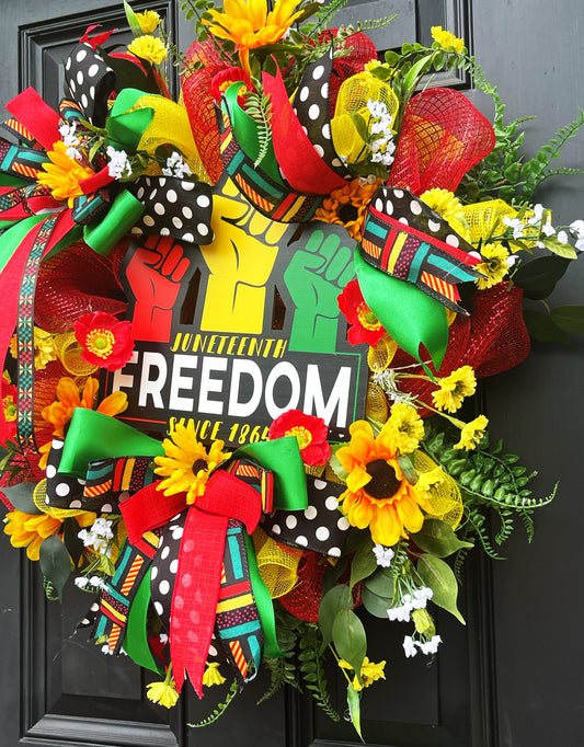 Juneteenth Wreath - Freedom