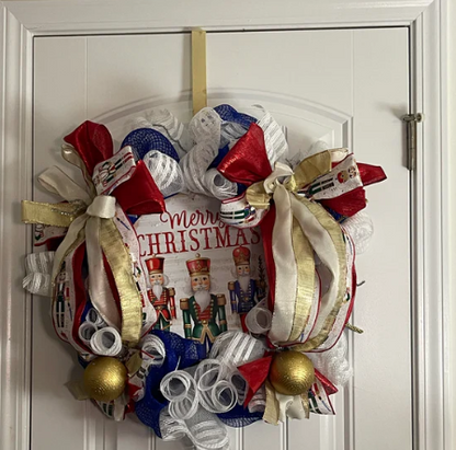 Nutcracker Christmas Wreath